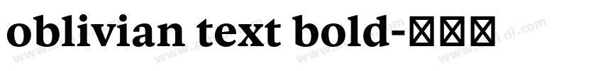 oblivian text bold字体转换 oblivian text bold字体转换